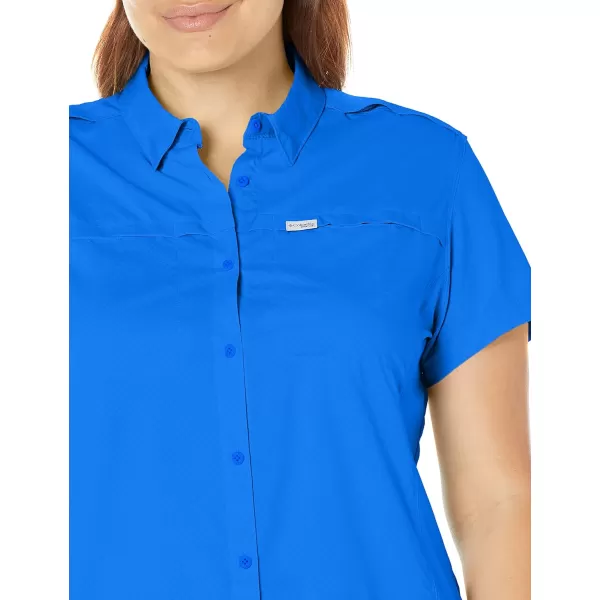 Columbia Womens Cool Release Short Sleeve WovenBlue Macaw