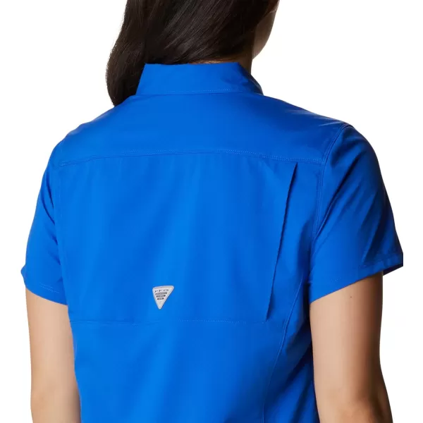 Columbia Womens Cool Release Short Sleeve WovenBlue Macaw