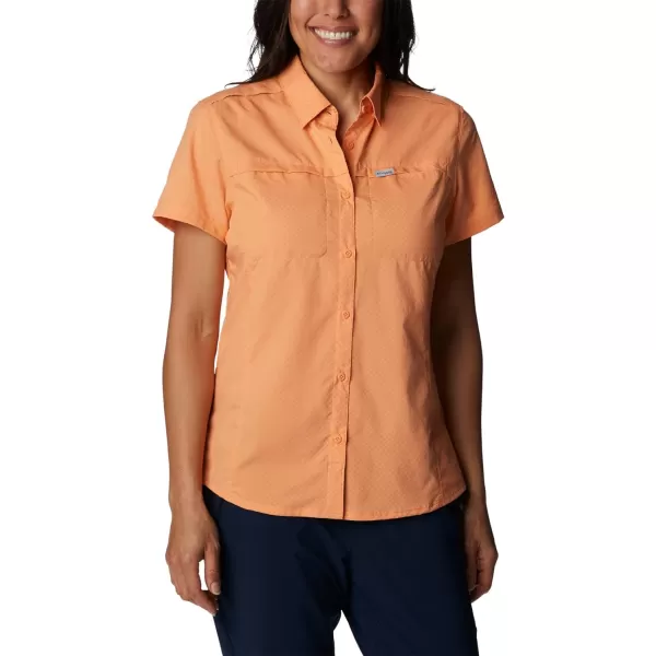 Columbia Womens Cool Release Short Sleeve WovenBright Nectar