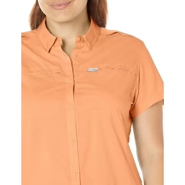 Columbia Womens Cool Release Short Sleeve WovenBright Nectar