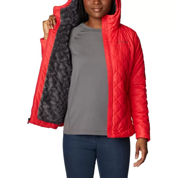 Columbia Womens Copper Crest Hooded JacketRed Lily