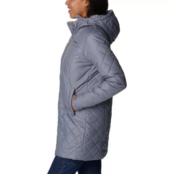 Columbia Womens Copper Crest Long JacketTradewinds Grey