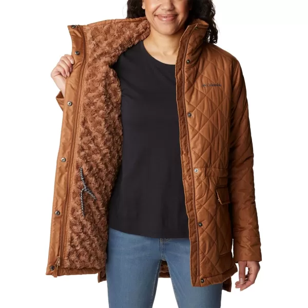 Columbia Womens Copper Crest Novelty JacketCamel Brown