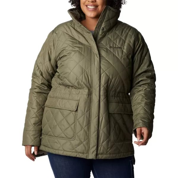 Columbia Womens Copper Crest Novelty JacketStone Green