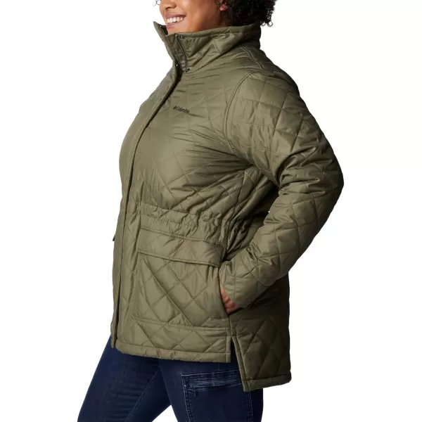 Columbia Womens Copper Crest Novelty JacketStone Green