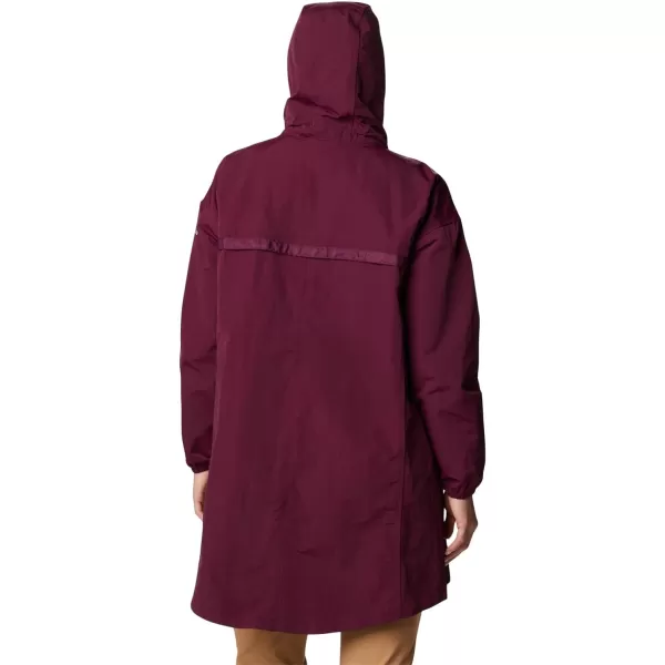 Columbia Womens Day Trippin Ii Long JacketMarionberry