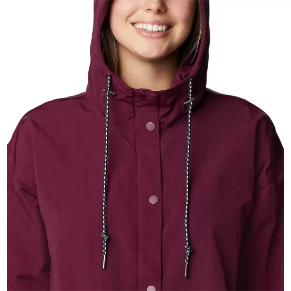 Columbia Womens Day Trippin Ii Long JacketMarionberry