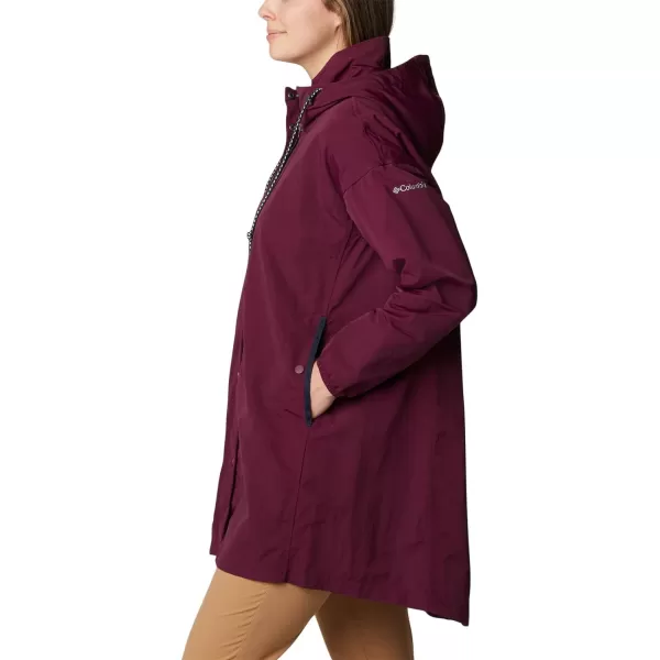 Columbia Womens Day Trippin Ii Long JacketMarionberry