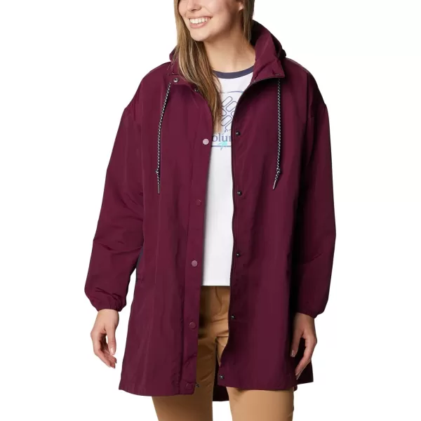 Columbia Womens Day Trippin Ii Long JacketMarionberry