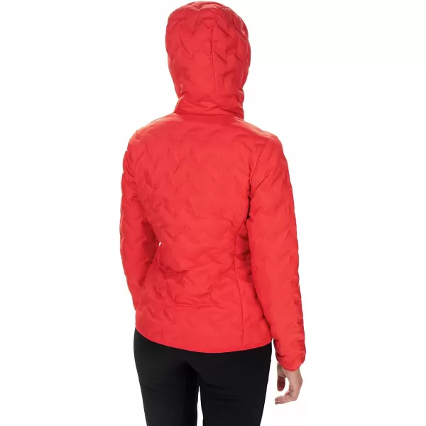 Columbia Womens Delta Ridge Down Hooded JacketRed Lily