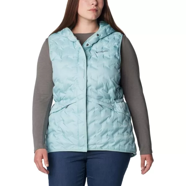 Columbia Womens Delta Ridge Hooded VestAqua Haze