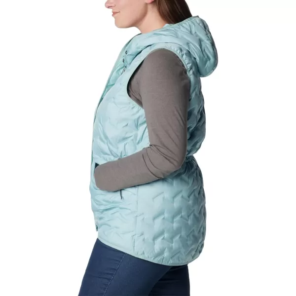 Columbia Womens Delta Ridge Hooded VestAqua Haze