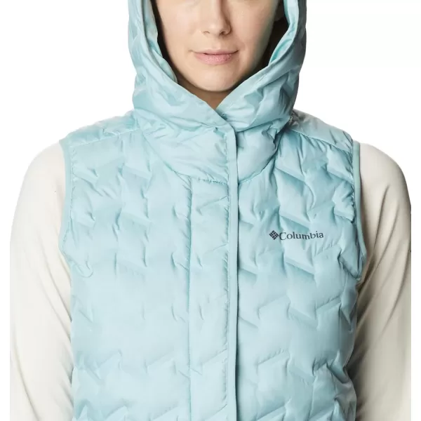 Columbia Womens Delta Ridge Hooded VestAqua Haze