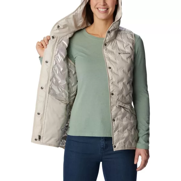 Columbia Womens Delta Ridge Hooded VestDark Stone