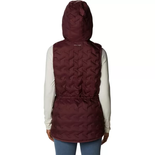 Columbia Womens Delta Ridge Hooded VestMalbec