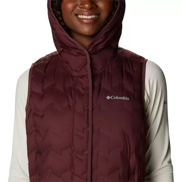 Columbia Womens Delta Ridge Hooded VestMalbec