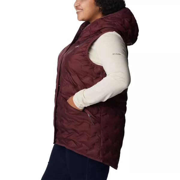 Columbia Womens Delta Ridge Hooded VestMalbec