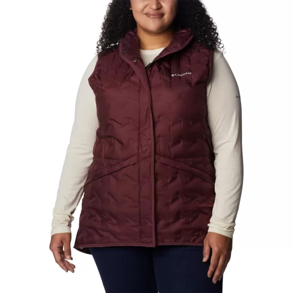 Columbia Womens Delta Ridge Hooded VestMalbec