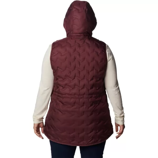 Columbia Womens Delta Ridge Hooded VestMalbec