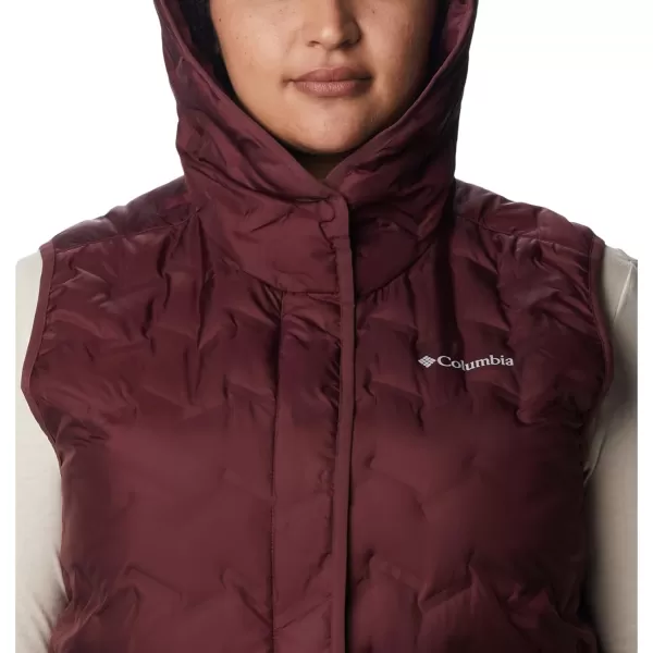 Columbia Womens Delta Ridge Hooded VestMalbec