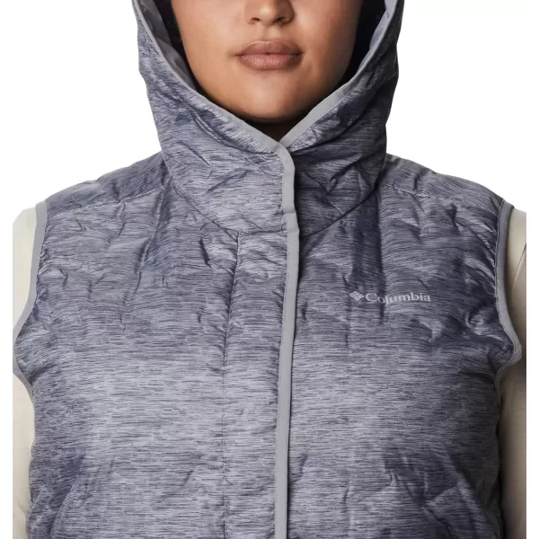 Columbia Womens Delta Ridge Hooded VestTradewinds Grey Heather