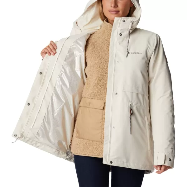 Columbia Womens Drop Ridge Interchange JacketChalk