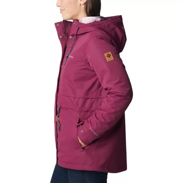 Columbia Womens Drop Ridge Interchange JacketMarionberry