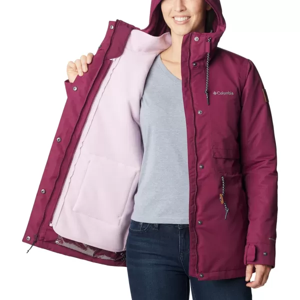 Columbia Womens Drop Ridge Interchange JacketMarionberry