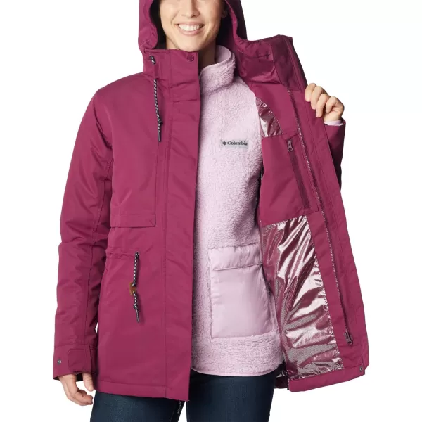 Columbia Womens Drop Ridge Interchange JacketMarionberry