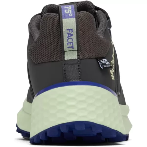 Columbia Womens Facet 75 Outdry Hiking ShoeDark GreyKey West
