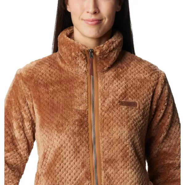 Columbia Womens Fire Side Ii Sherpa Full ZipCamel Brown