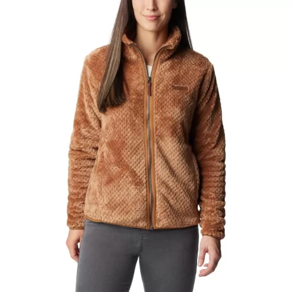 Columbia Womens Fire Side Ii Sherpa Full ZipCamel Brown