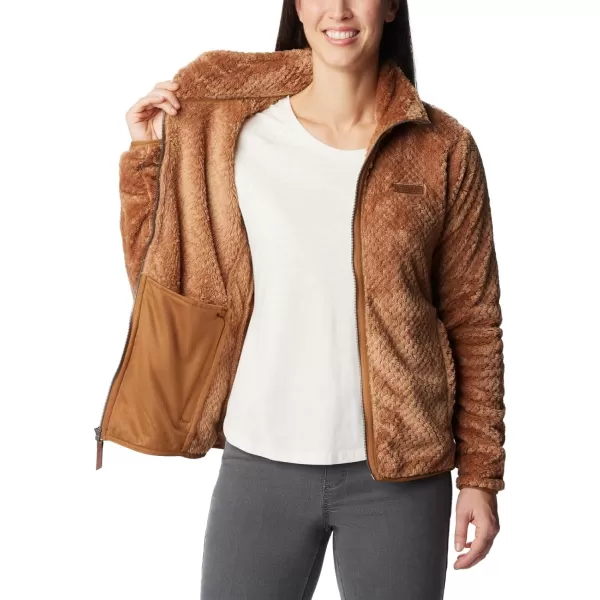 Columbia Womens Fire Side Ii Sherpa Full ZipCamel Brown