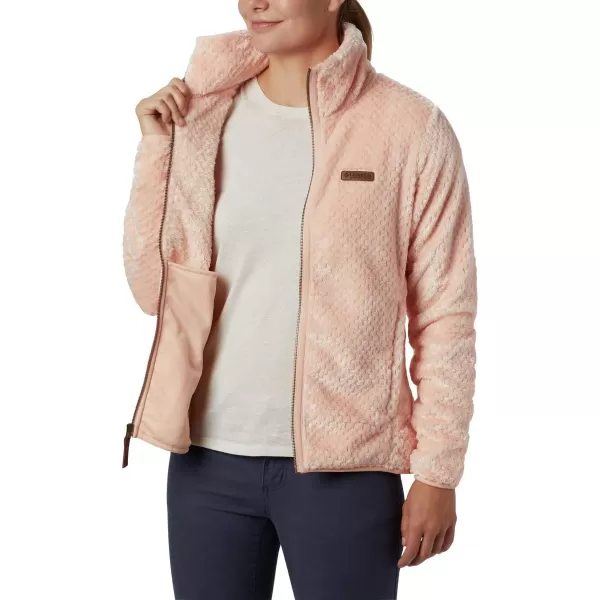 Columbia Womens Fire Side Ii Sherpa Full ZipPeach Cloud