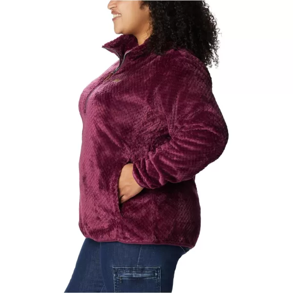 Columbia Womens Fire Side Sherpa 14 ZipMarionberry