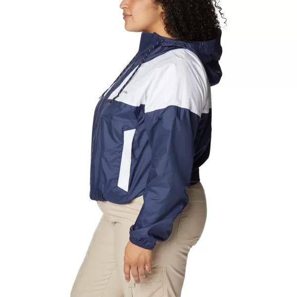 Columbia Womens Flash Challenger Cropped WindbreakerNocturnalWhite