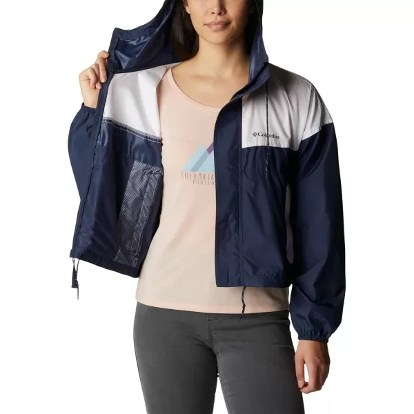 Columbia Womens Flash Challenger Cropped WindbreakerNocturnalWhite