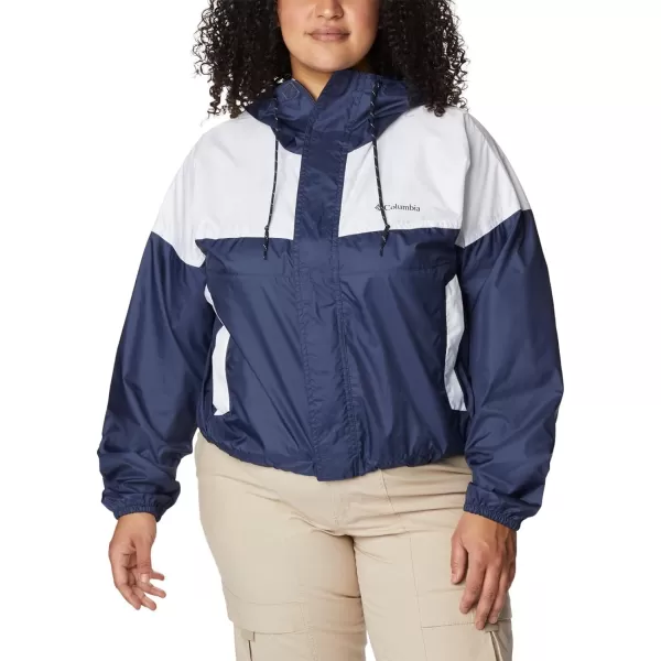 Columbia Womens Flash Challenger Cropped WindbreakerNocturnalWhite