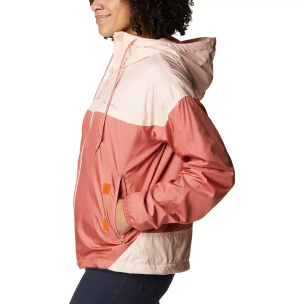 Columbia Womens Flash Challenger Lined WindbreakerDark CoralPeach Blossom