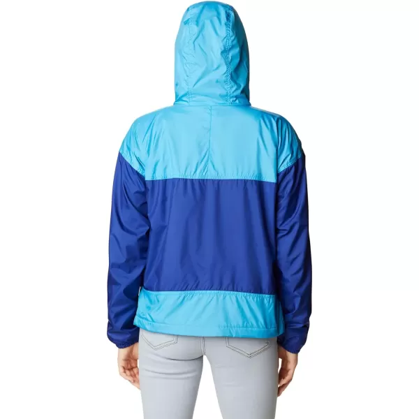Columbia Womens Flash Challenger Lined WindbreakerDark SapphireBlue Chill