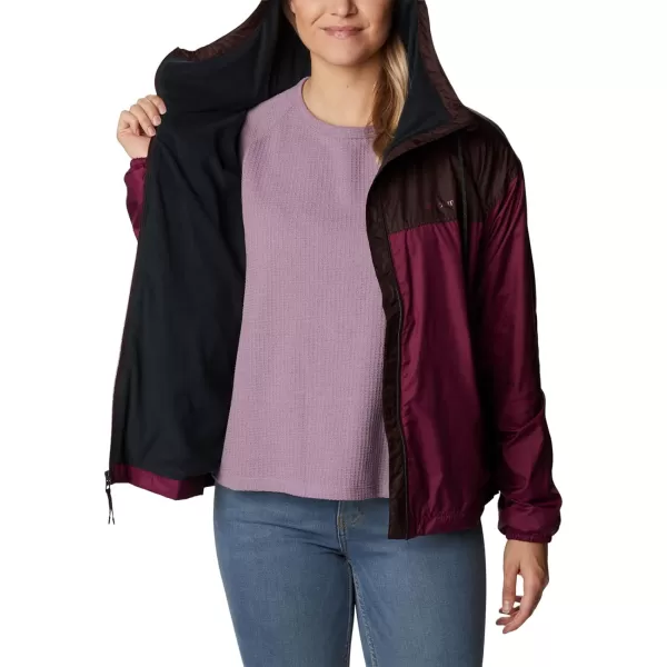 Columbia Womens Flash Challenger Lined WindbreakerMarionberryNew Cinder