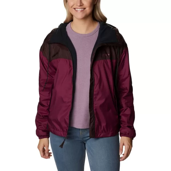 Columbia Womens Flash Challenger Lined WindbreakerMarionberryNew Cinder