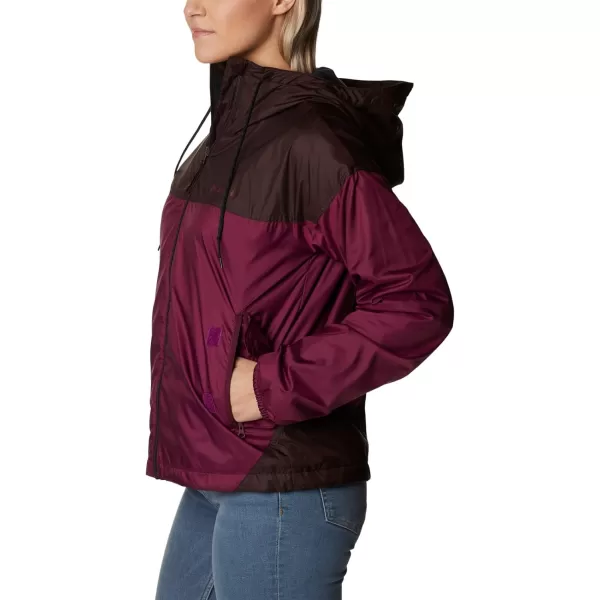 Columbia Womens Flash Challenger Lined WindbreakerMarionberryNew Cinder