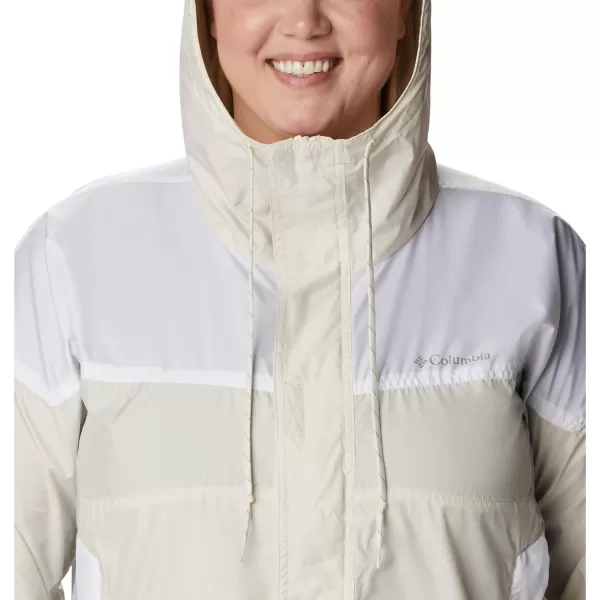 Columbia Womens Flash Challenger WindbreakerChalkWhiteCirrus Grey