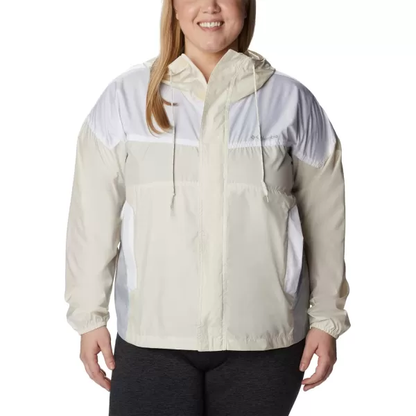 Columbia Womens Flash Challenger WindbreakerChalkWhiteCirrus Grey