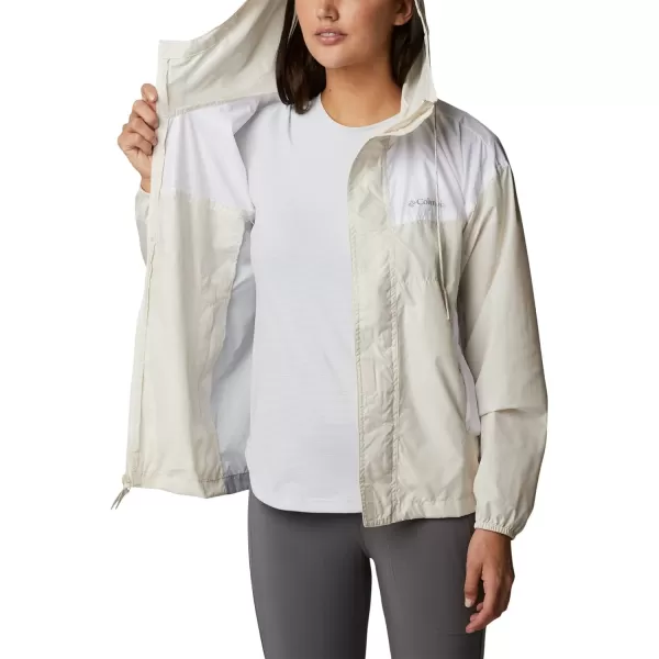 Columbia Womens Flash Challenger WindbreakerChalkWhiteCirrus Grey