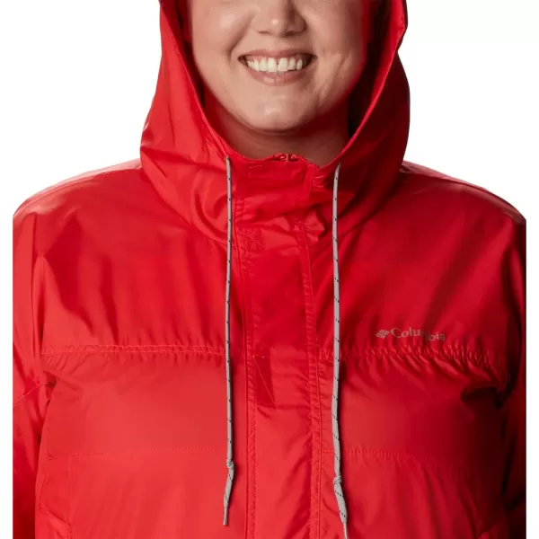 Columbia Womens Flash Challenger WindbreakerRed Hibiscus