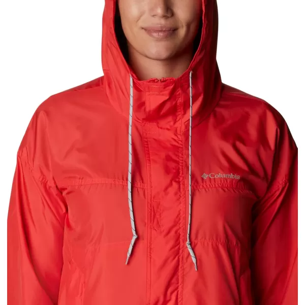 Columbia Womens Flash Challenger WindbreakerRed Hibiscus