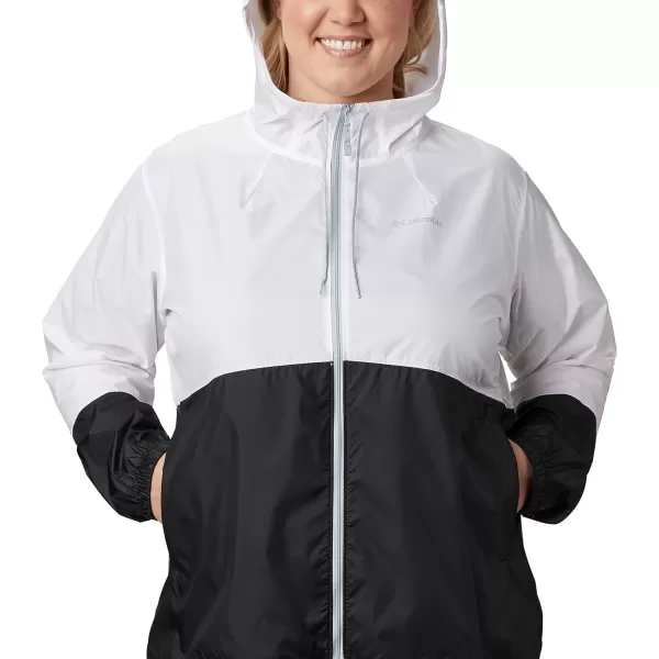 Columbia Womens Flash Forward WindbreakerWhiteBlack