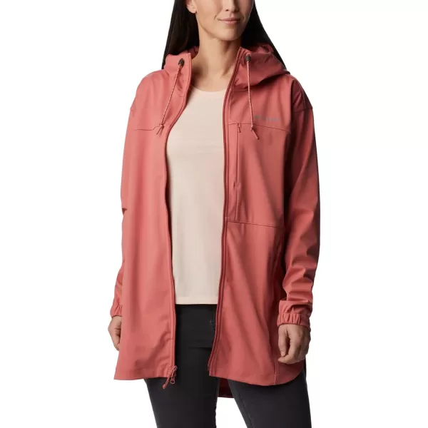 Columbia Womens Flora Park Softshell JacketDark Coral